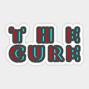 The Cure Horizon Glitch Sticker